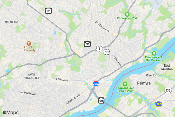 Run 4 Frankford Fundraiser location map image