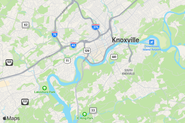 Run 4 Their Lives - Knoxville location map image