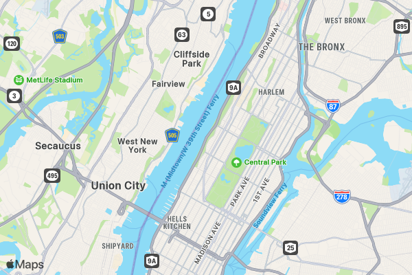 Run Against Breast Cancer 5K/10K/13.1 NYC 2025 location map image