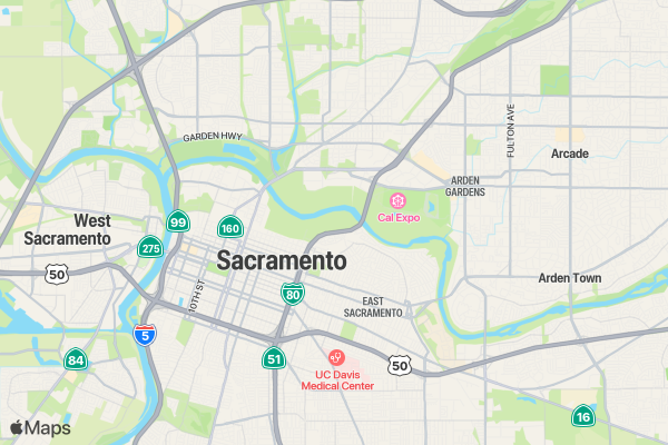 Run Against Breast Cancer SACRAMENTO 2024 location map image