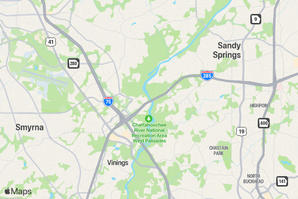 Run Atlanta 'The Big Peach' 5K/10K/13.1 Marathon location map image