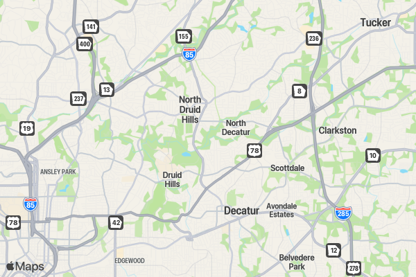 Run ATLANTA 'The Big Peach' 5K/10K/13.1 Spring location map image