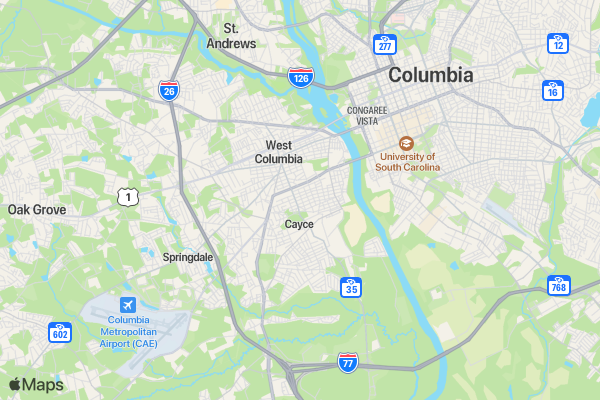 Run Away From Homelessness 5K South Carolina location map image