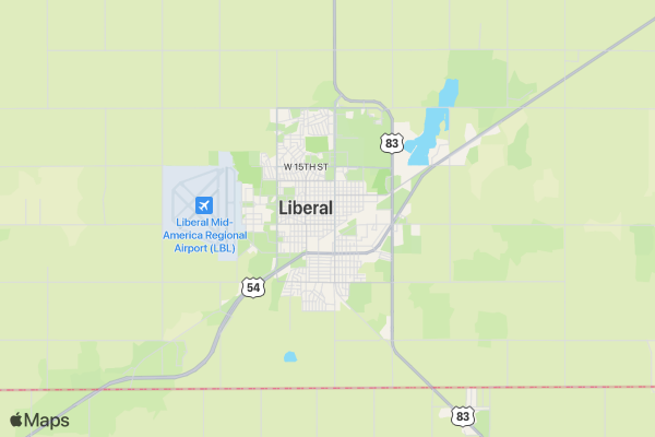 run baby run- Liberal location map image