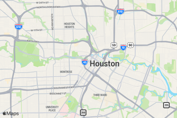 Run 'Bayou City' Houston 5K/10K/13.1 Race location map image