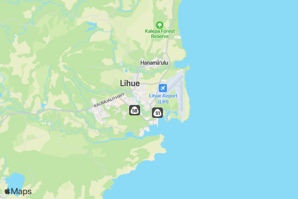 Run Club Kauai Track and Field Mini Meet location map image