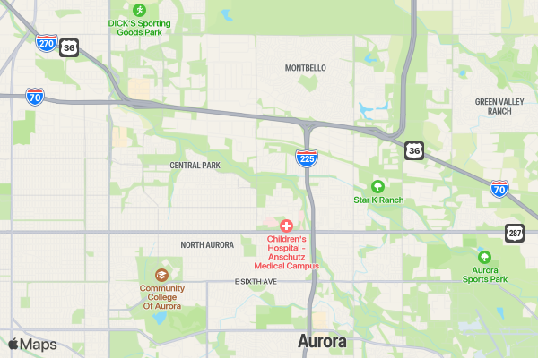 Run Denver 'Mile High City' 5K/10K/13.1 location map image