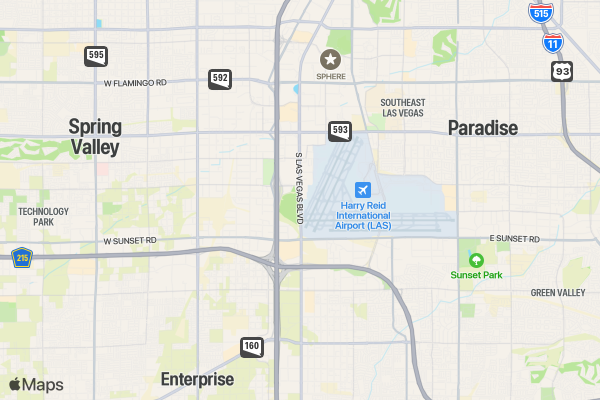 Run for Coffee Lovers 5K/10K/13.1 LAS VEGAS location map image