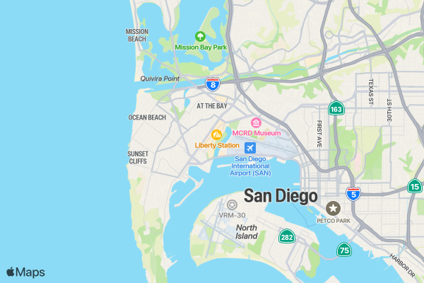 Run for Coffee Lovers 5K/10K/13.1 SAN DIEGO location map image