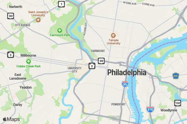 Run for Donuts Running Club PHILLY location map image