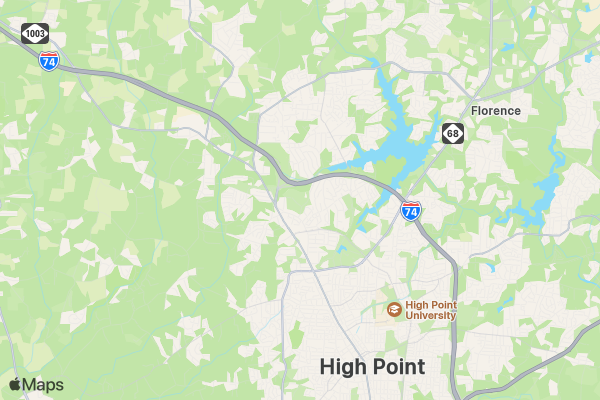 Run for Life High Point location map image
