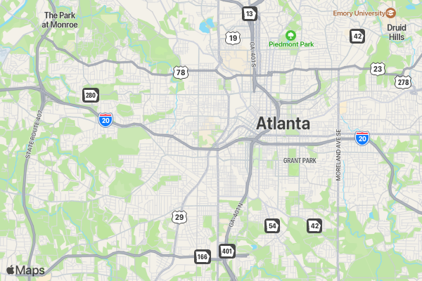 Run for Palestine Reach for Education Atlanta, GA location map image