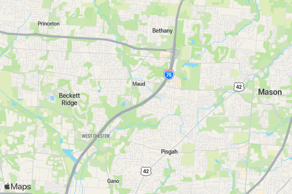 Run for Palestine Reach for Education Cincinnati, OH location map image
