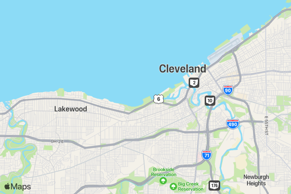 Run for Palestine Reach for Education Cleveland, OH location map image