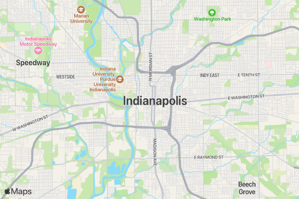 Run for Palestine Reach for Education Indianapolis, IN location map image