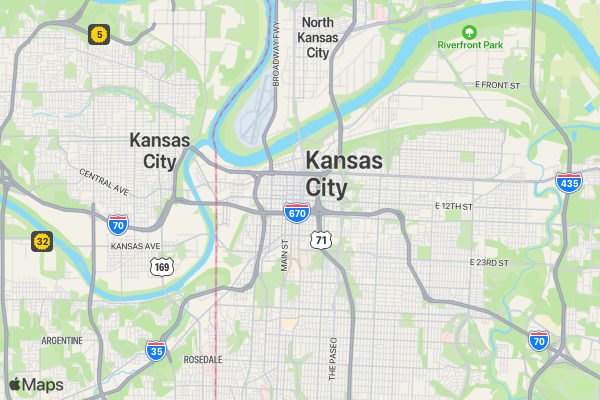 Run for Palestine Reach for Education Kansas City, MO location map image