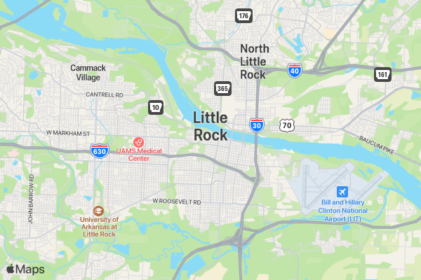 Run for Palestine Reach for Education Little Rock, AR location map image