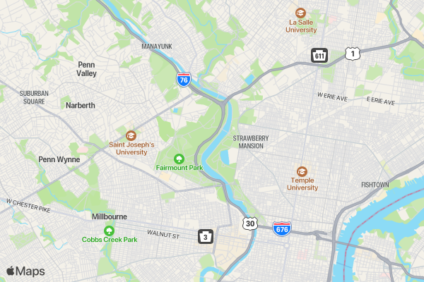 Run for Palestine Reach for Education Philadelphia, PA location map image