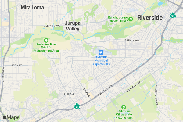 Run for Palestine Reach for Education Riverside, CA location map image