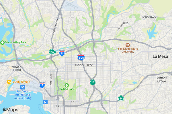 Run for Palestine Reach for Education San Diego, CA location map image