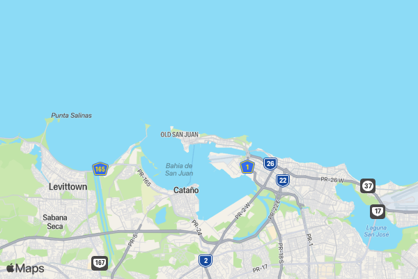 Run for Palestine Reach for Education San Juan, PR location map image