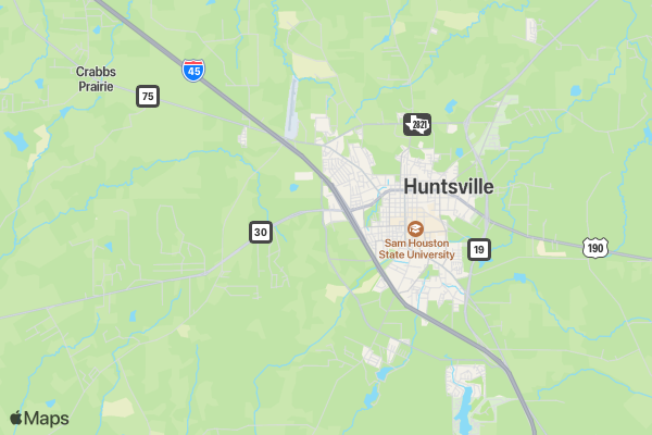 Run for the Cure Huntsville location map image