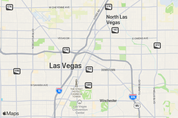 Run LAS VEGAS 5K/10K/13.1 Running Club location map image