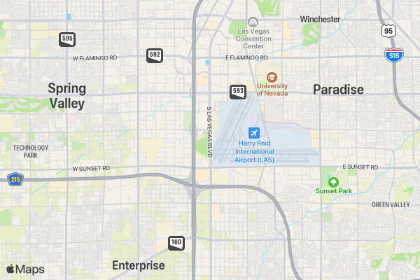 Run LAS VEGAS 'City of Lights' 5K/10K/13.1 Marathon location map image