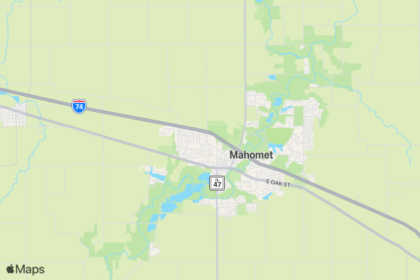 Run Mahomet 2023 location map image