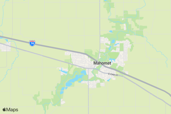 Run Mahomet location map image