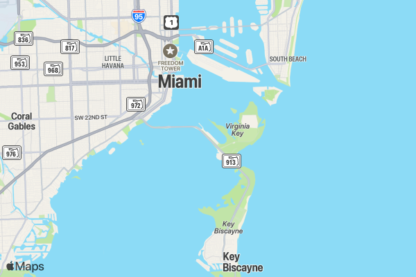 Run MIAMI 'The Magic City' 5K/10K/13.1 Spring location map image