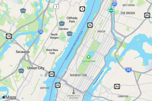 Run NYC The Big Apple 5K/10K/13.1 location map image