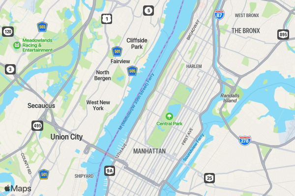 Run NYC 'The Big Apple' 5K/10K/13.1 Race location map image