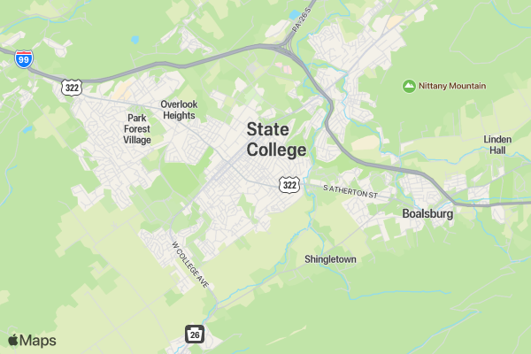 RUN RUDOLPH RUN 5K RUN/WALK location map image