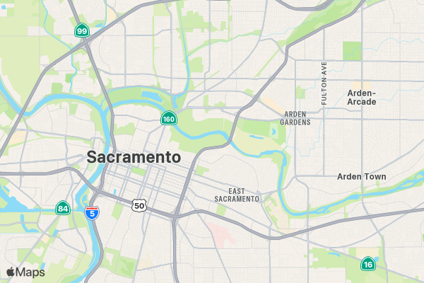 Run SACRAMENTO City of Trees 5K/10K/13.1 FALL November location map image