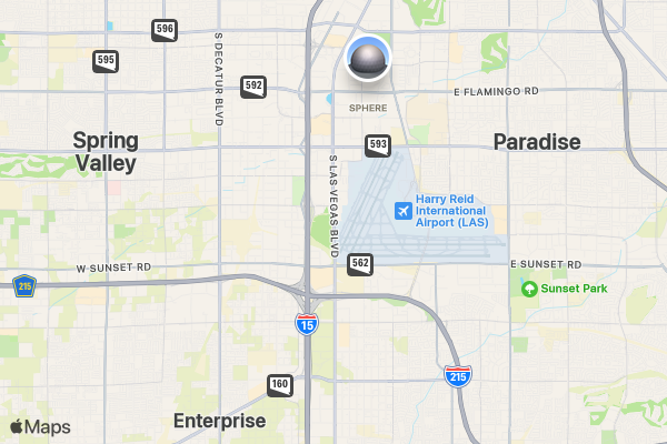 Run This Town 5K/10K/13.1 LAS VEGAS location map image