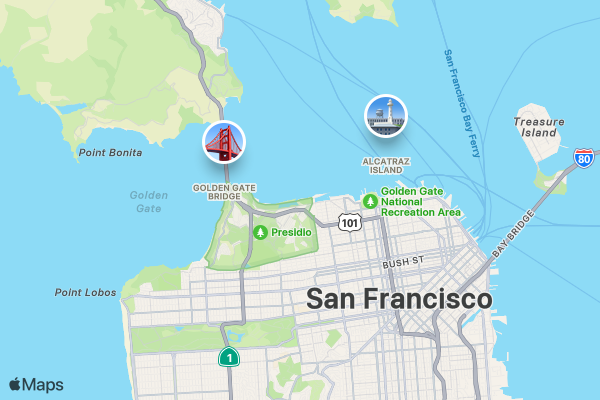 Run This Town 5K/10K/13.1 SAN FRANCISCO location map image