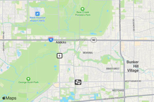 Run This TOWN Running Club 5K/10K/13.1 HOUSTON location map image