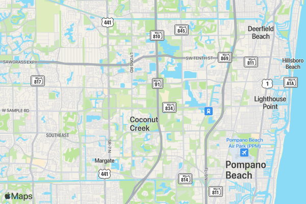 Run to Rally Community 5K - Fort Lauderdale location map image