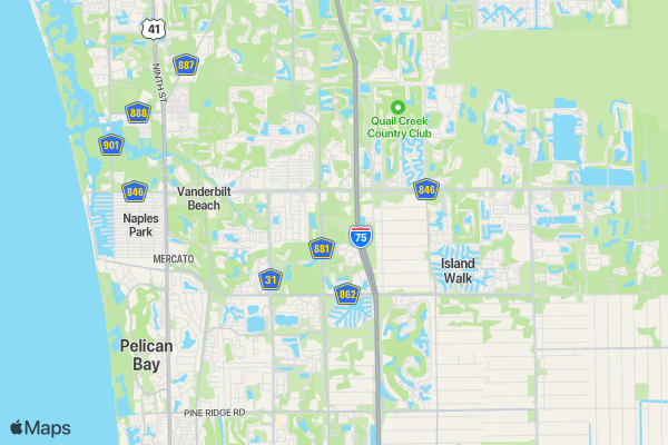 Run to Rally Community 5K - Naples location map image