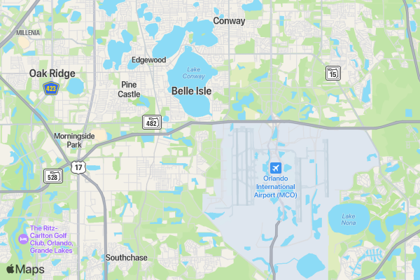 Run to Rally Community 5K - Orlando location map image