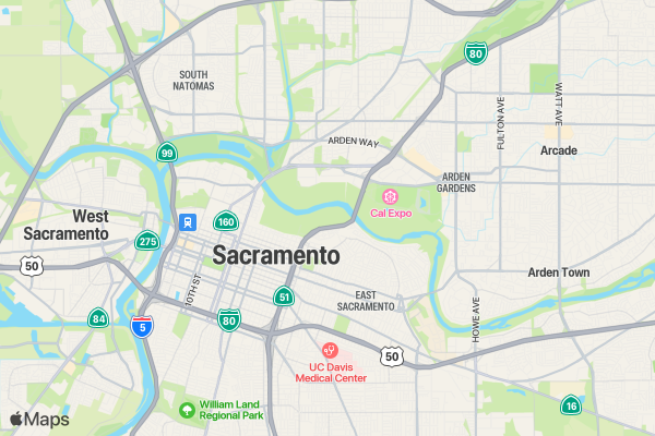 Run with Heart Race SACRAMENTO location map image