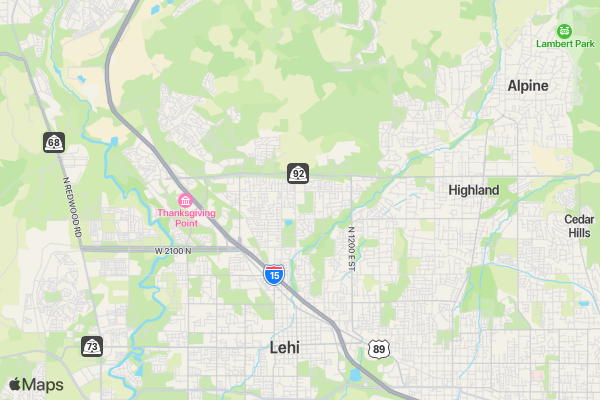 Run4Refugees - Lehi location map image