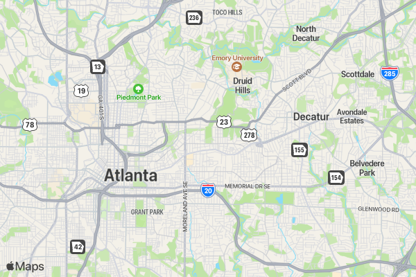 RUNiversary 5k Group Run location map image