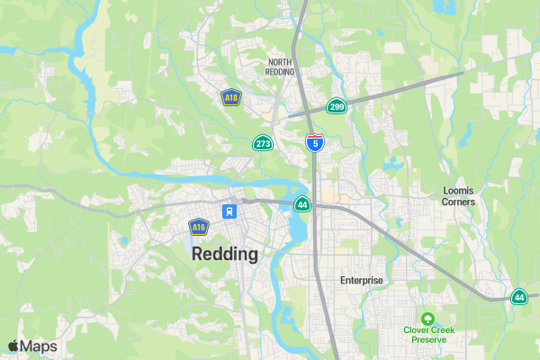 Running Brave- The Race to End Suicide Redding location map image