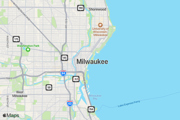 Running For Hope MKE 5K location map image