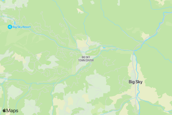 Running Lungs - BIG SKY Montana location map image