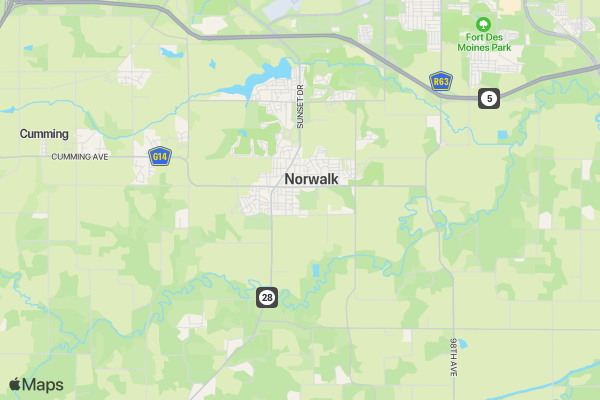RUNorwalk 5K location map image