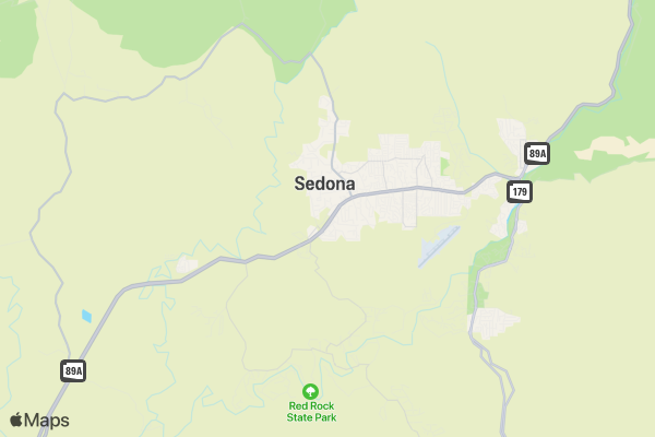 RunSedona Events 5k/10k/Half-Marathon location map image