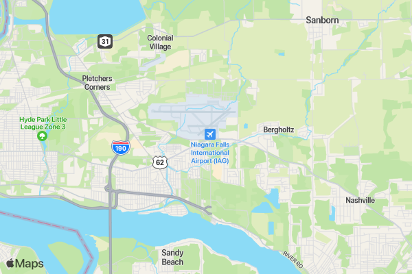 Runway 5K location map image